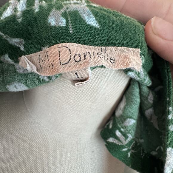 My Danielle, Green Floral/parrot Dress Wear Two Ways Summer Lightweight Large - Picture 7 of 8